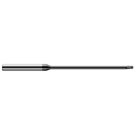 Harvey Tool Miniature End Mill - Ball - Long Reach, Stub Flute, 0.0620" (1/16) 40162-C4